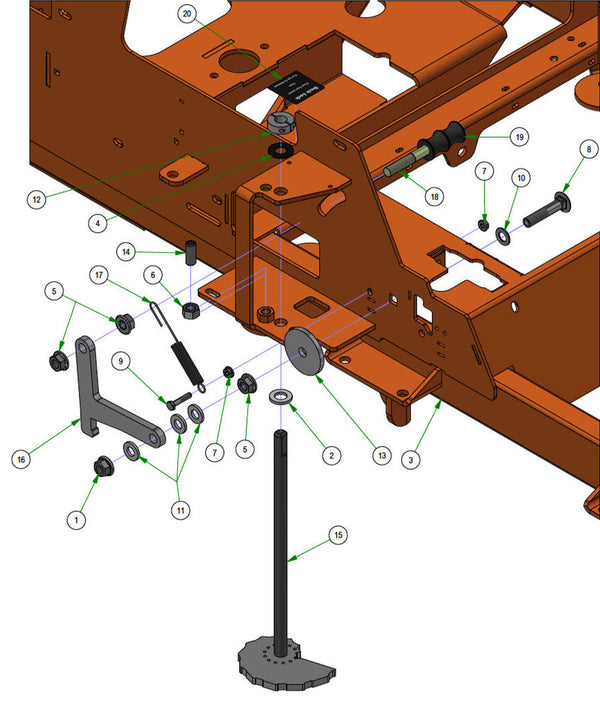 Deck Height Cam & Lock
