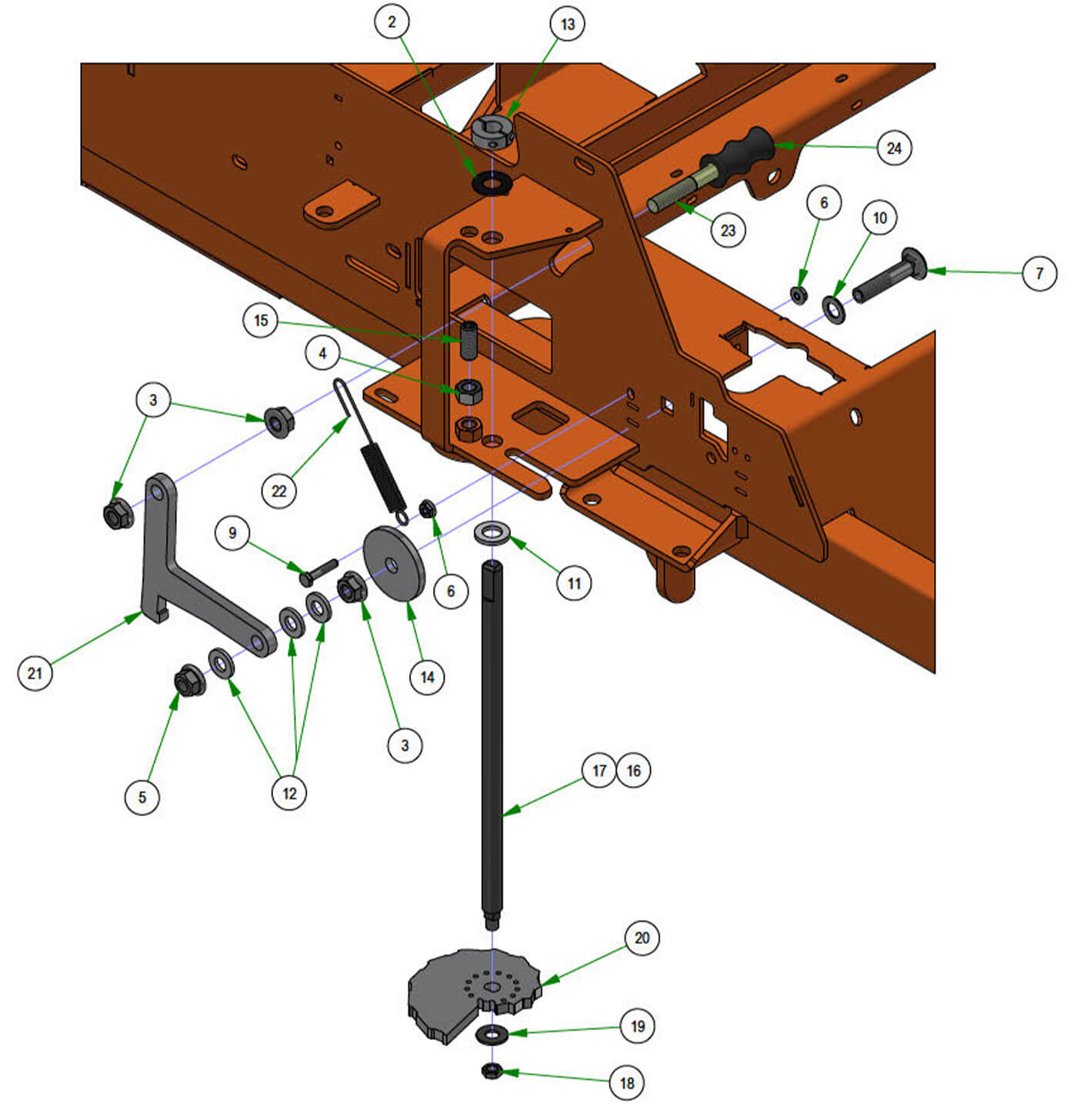 Deck Height Cam & Lock