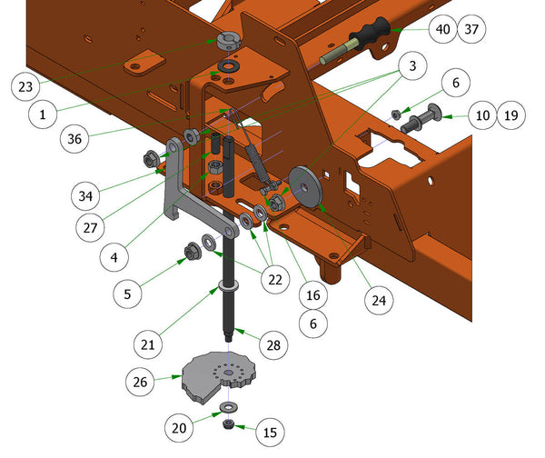 Deck Height Cam & Lock