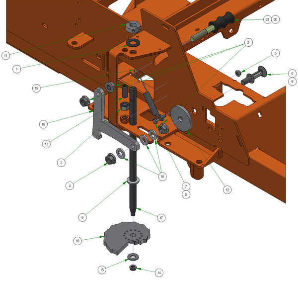 Deck Height Cam & Lock
