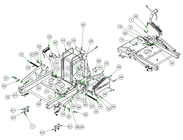 Deck Height Lever Assembly