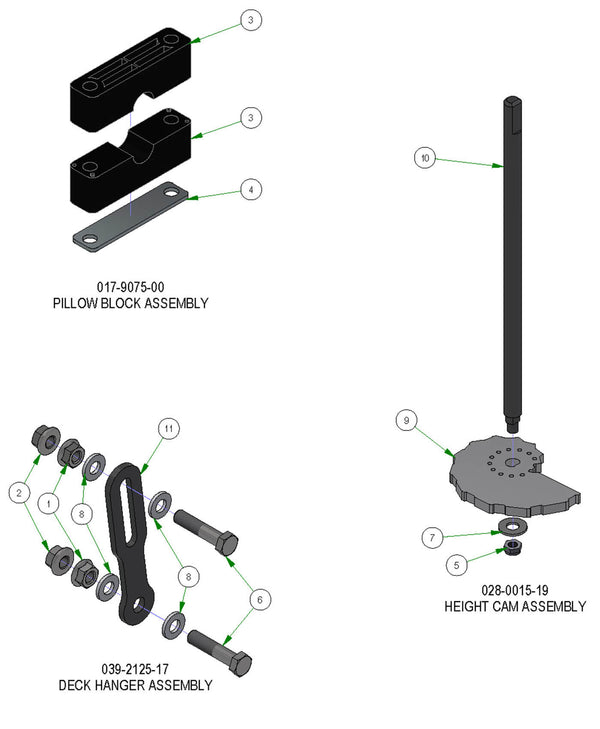 Deck Height Subassemblies