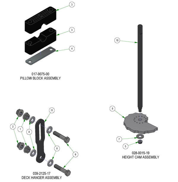 Deck Height Subassemblies