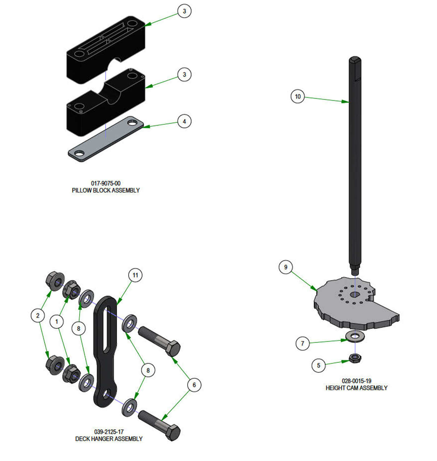 Deck Height Subassemblies