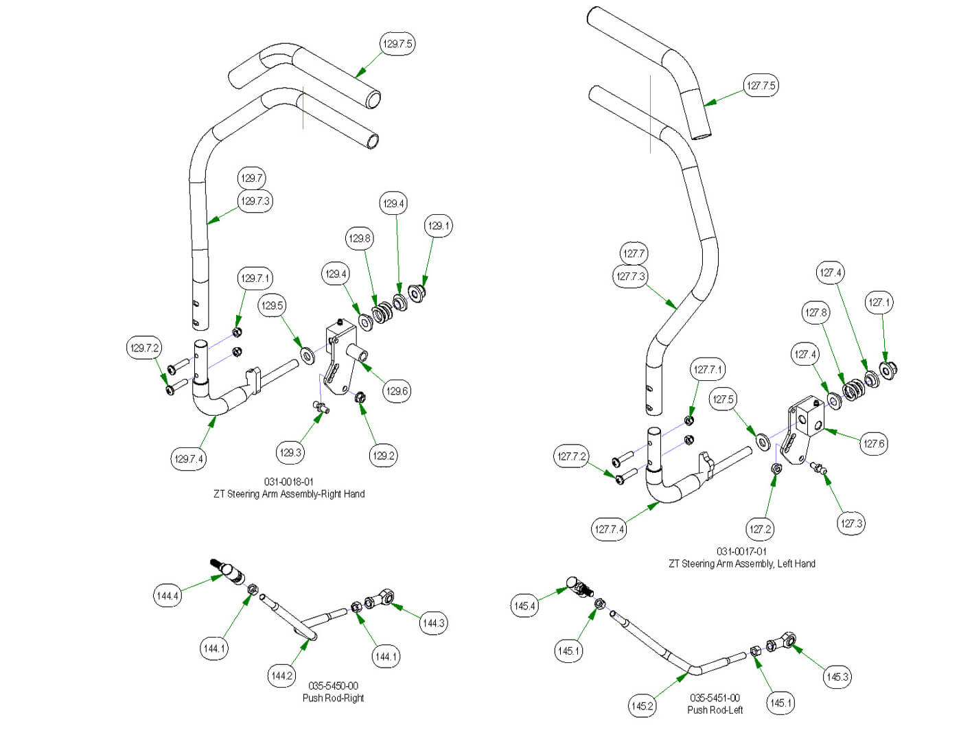 Drive Arm Sub Assemblies