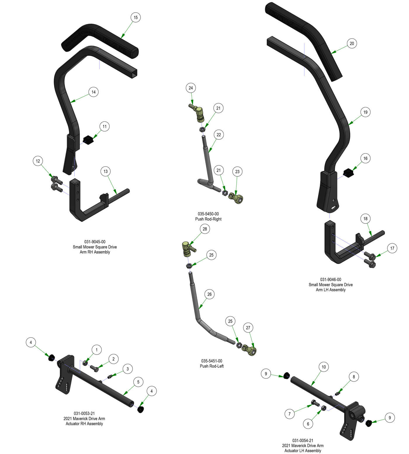 Drive Arm Subassemblies
