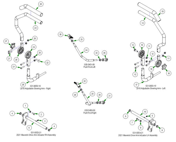 Drive Arm Subassemblies