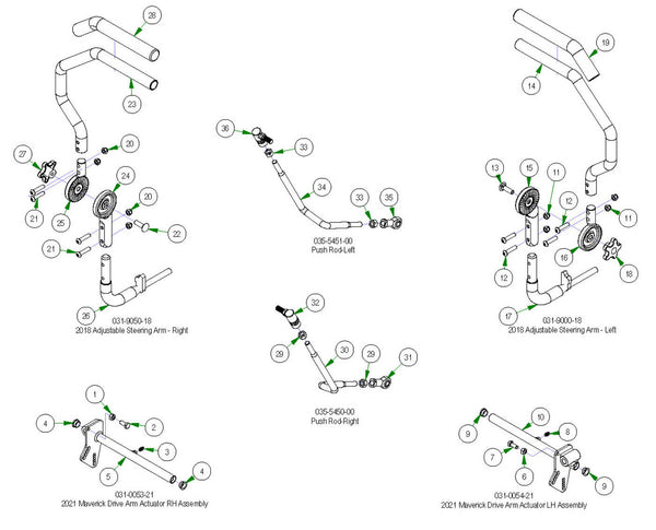 Drive Arm Subassemblies
