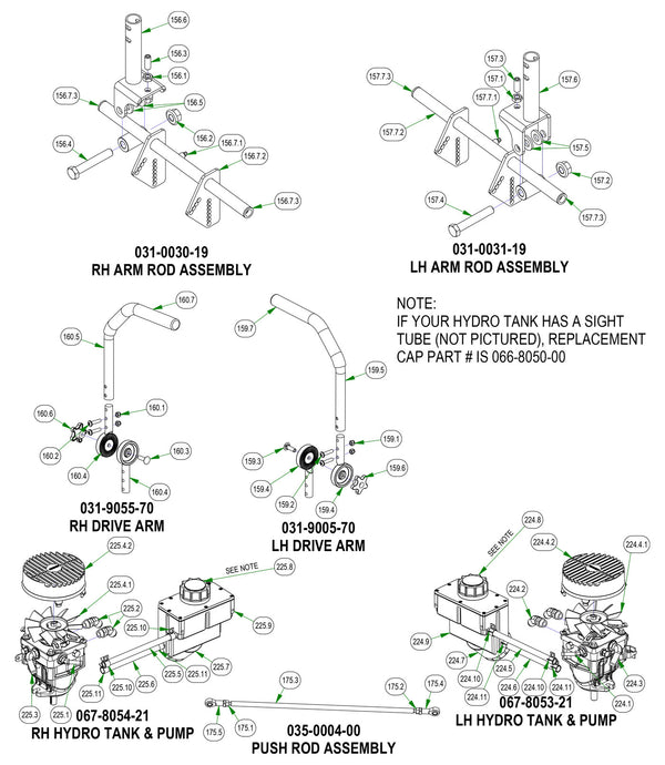Drive Arm Subassemblies