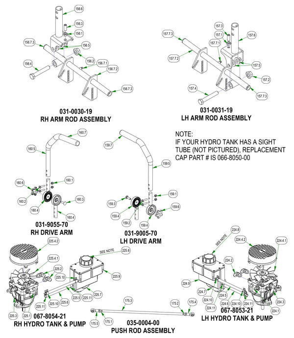 Drive Arm Subassemblies