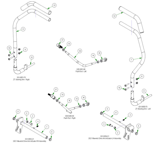 Drive Arm Subassemblies