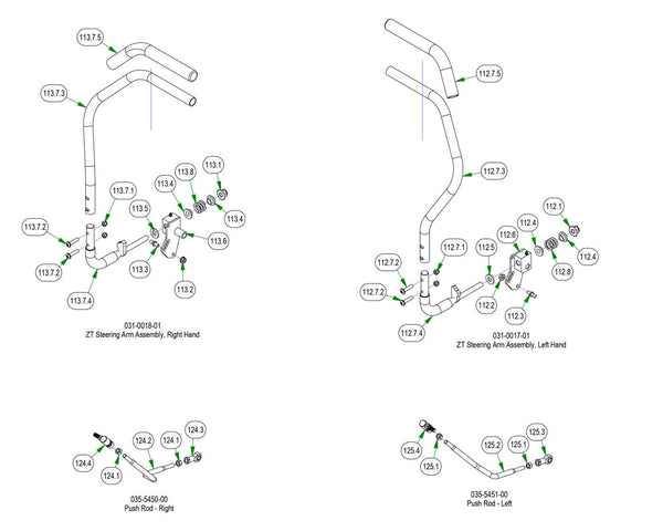 Drive Arm Subassemblies