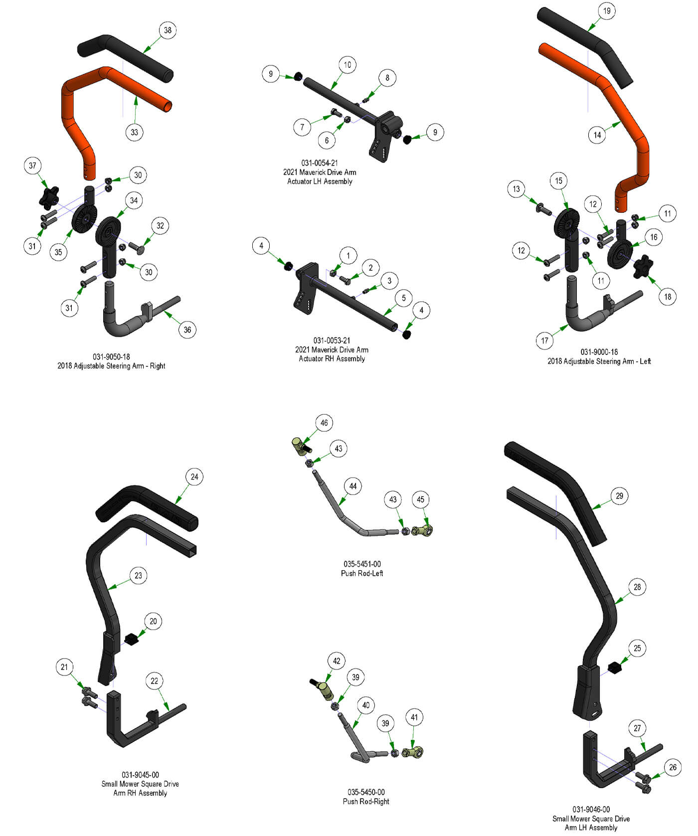 Drive Arm Subassemblies