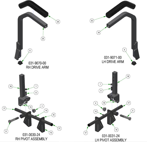 Drive Arm Subassemblies