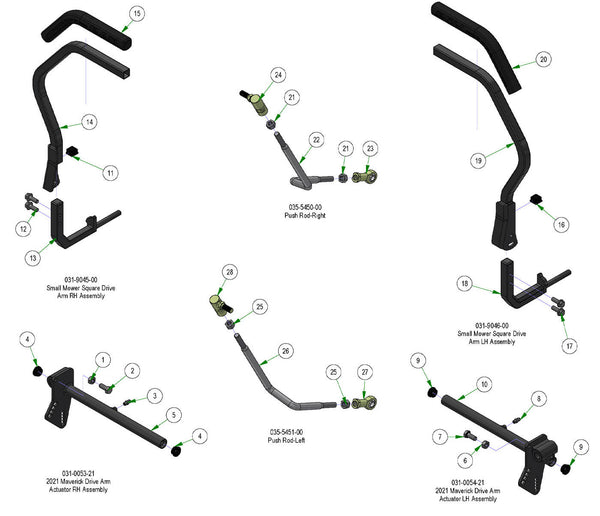 Drive Arm Subassemblies