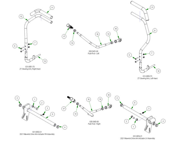 Drive Arm Subassemblies