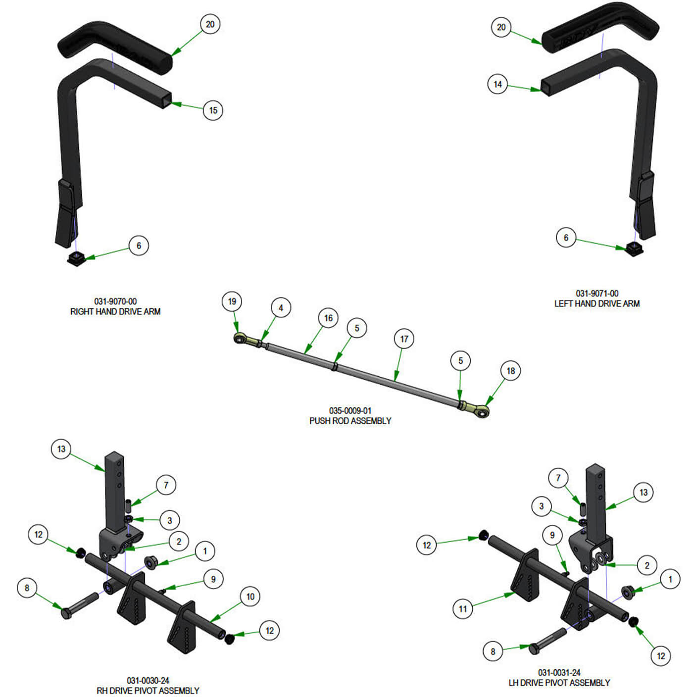 Drive Arm Subassemblies