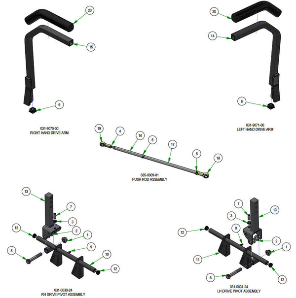 Drive Arm Subassemblies