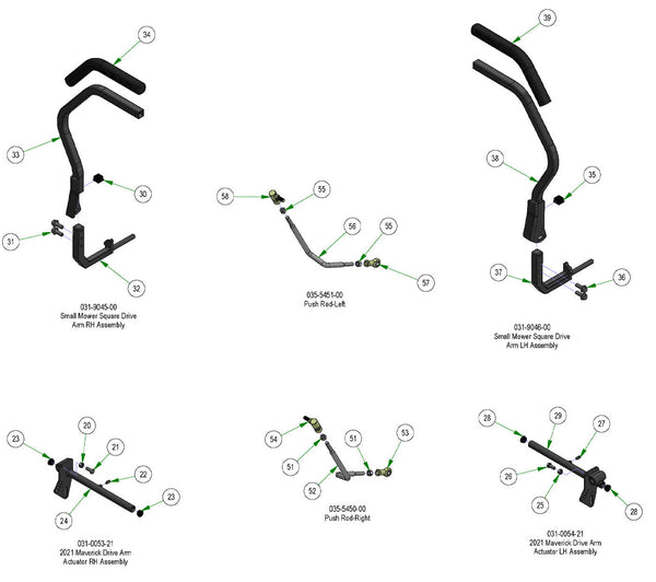 Drive Arm Subassemblies