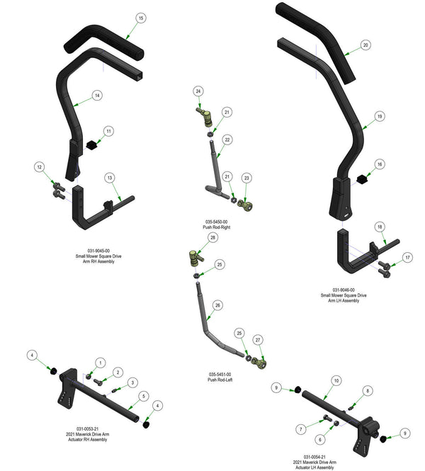 Drive Arm Subassemblies