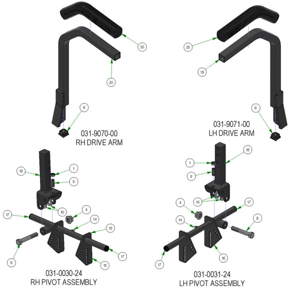 Drive Arm Subassemblies