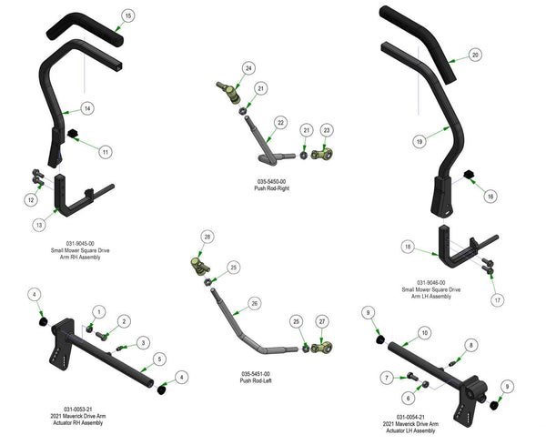 Drive Arm Subassemblies