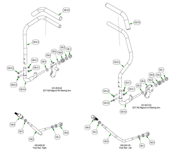 Drive Arm Subassemblies