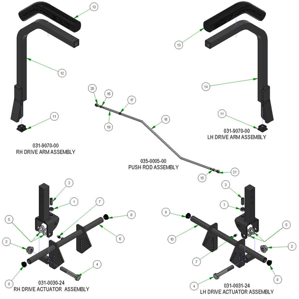 Drive Arm Sub Assemblies