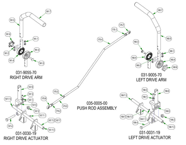 Drive Arm Subassemblies