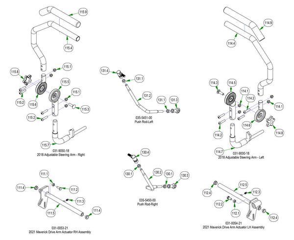 Drive Arm Subassemblies