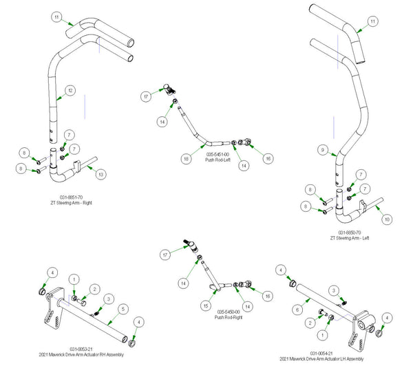 Drive Arm Subassemblies