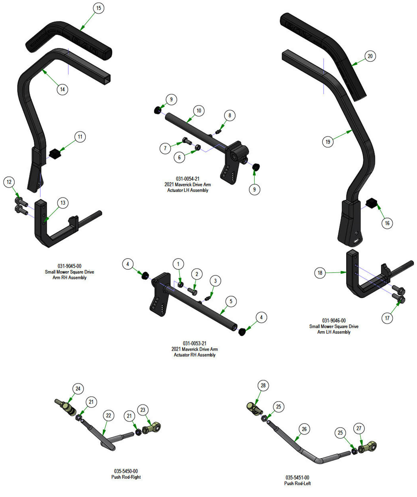 Drive Arm Subassemblies