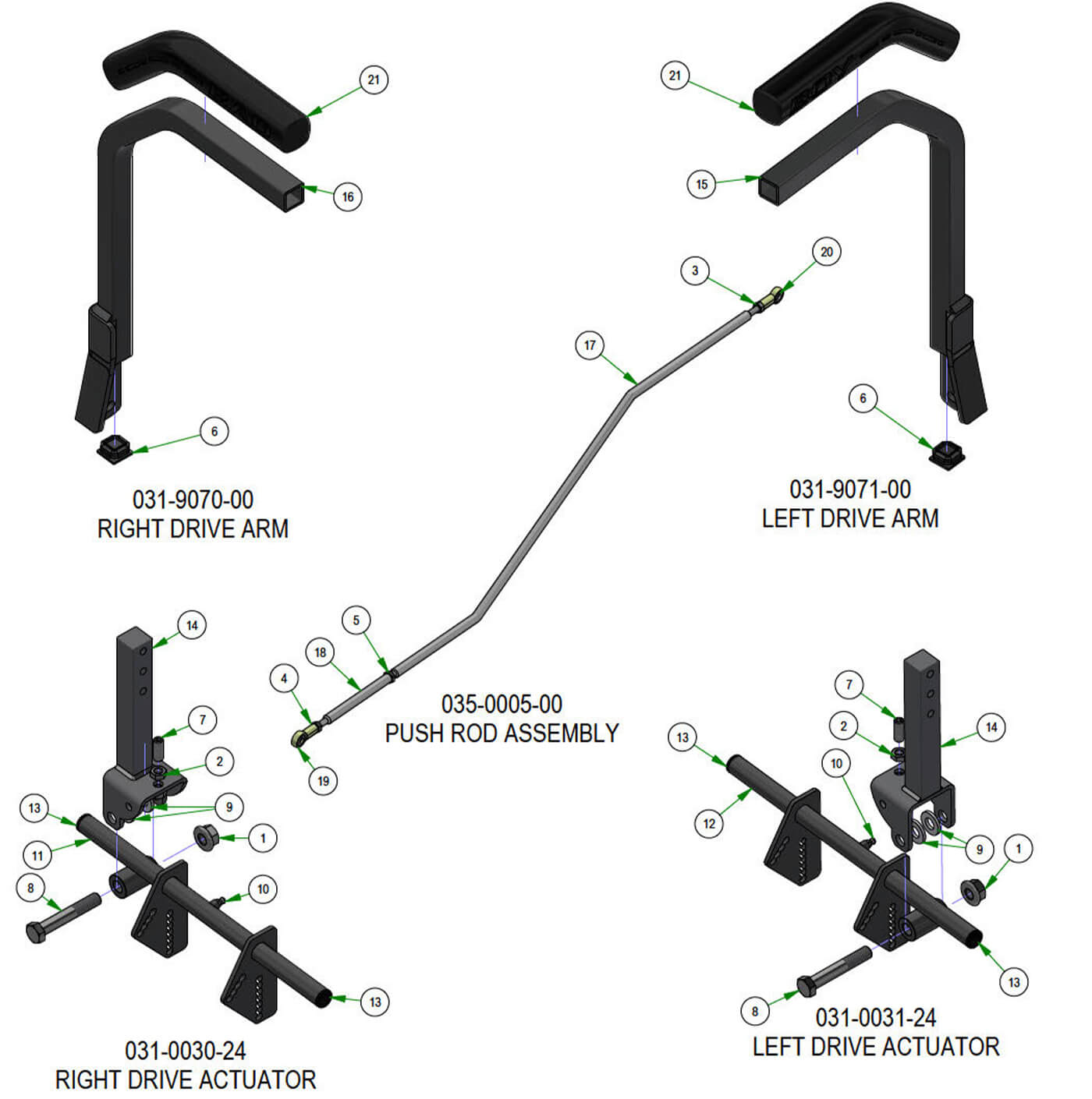 Drive Arm Subassemblies