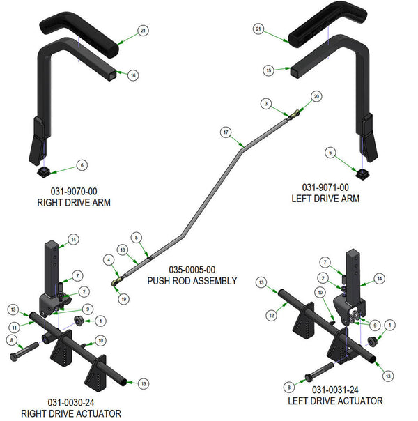 Drive Arm Subassemblies