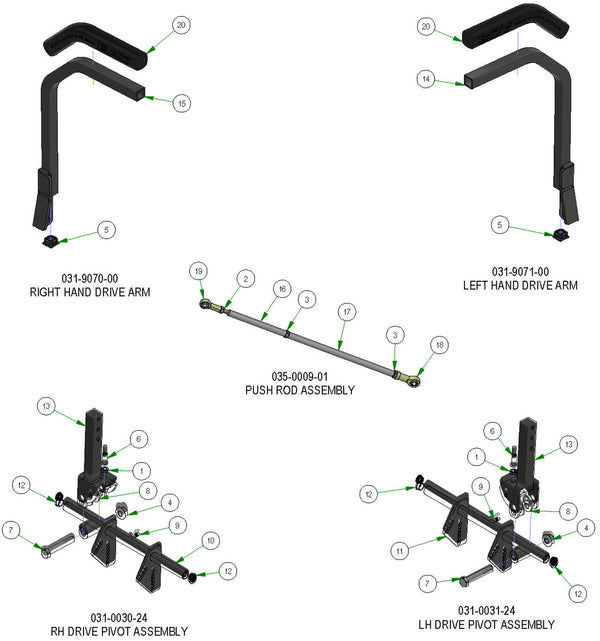 Drive Arm Subassemblies