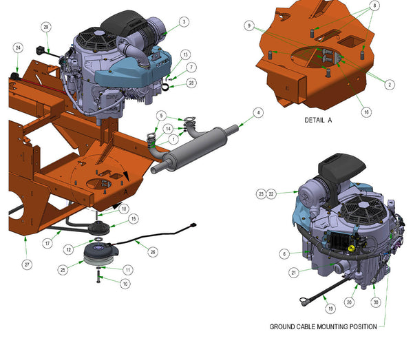 Engine - Kawasaki FX1000 EFI