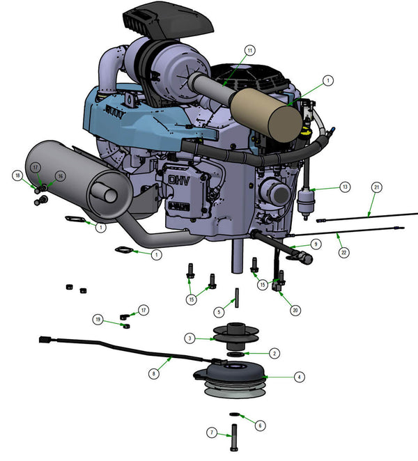 Engine - Kawasaki FX1000 EFI