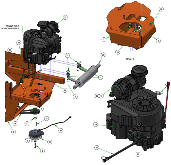 Engine - Kawasaki FX850