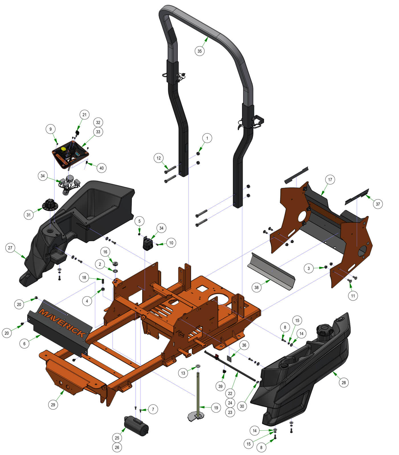 Fuel Tank & Rear Cover