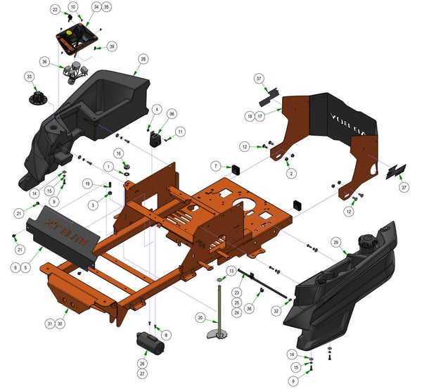 Fuel Tank & Rear Cover