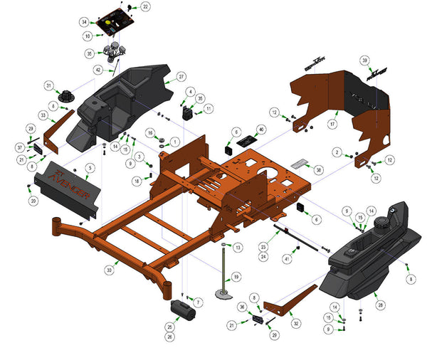 Fuel Tank & Rear Cover