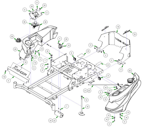 Fuel Tank & Rear Cover
