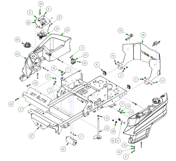 Fuel Tank & Rear Cover