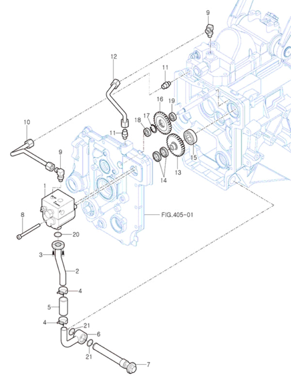 Gear Pump & Pump Idle Gear Sub
