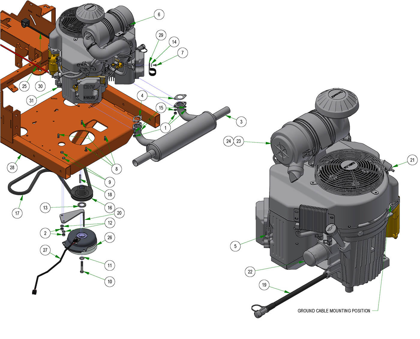 Engine - Kawasaki FX1000
