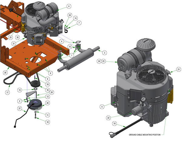 Engine - Kawasaki FX1000