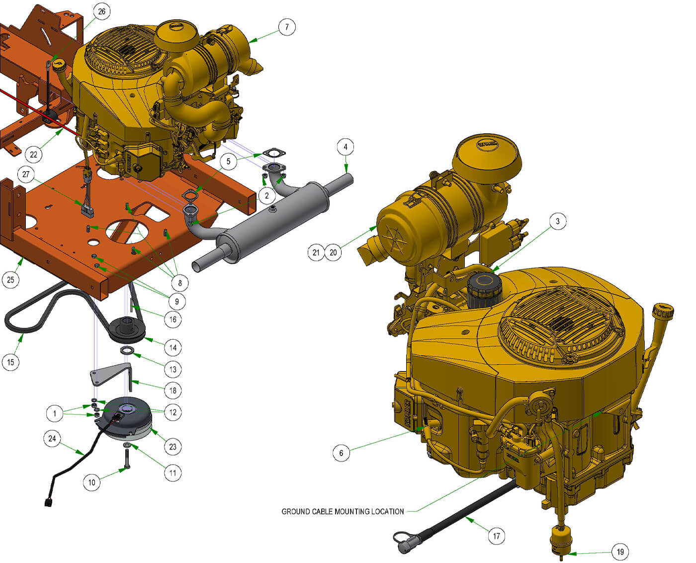 Engine - Kohler ECV980
