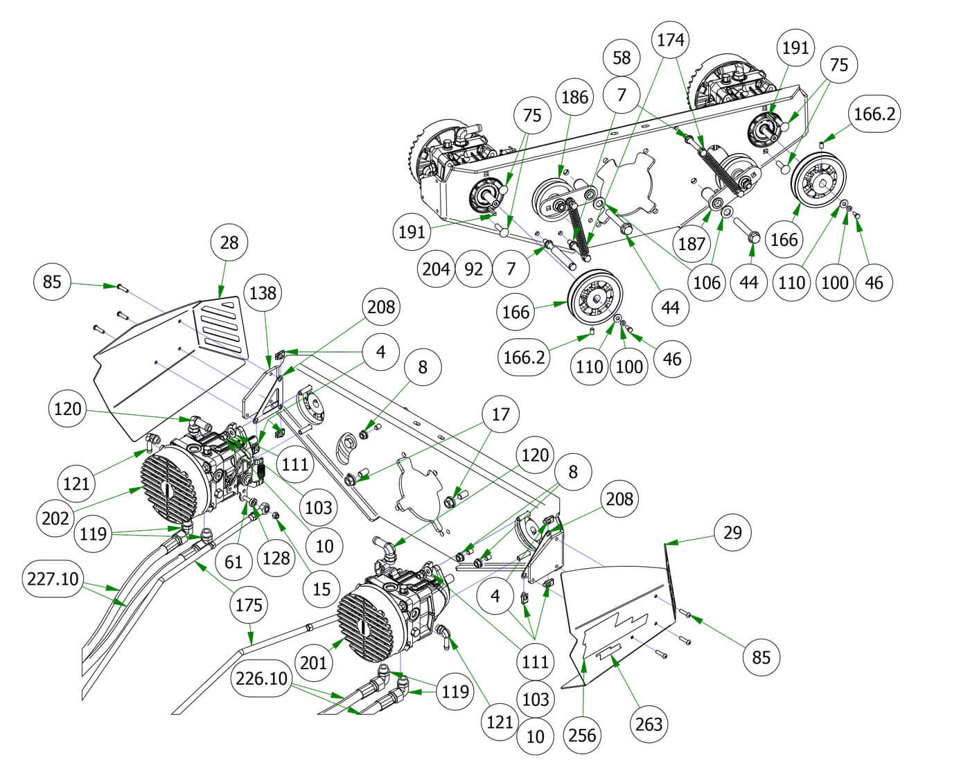 Pump & Idler Assembly