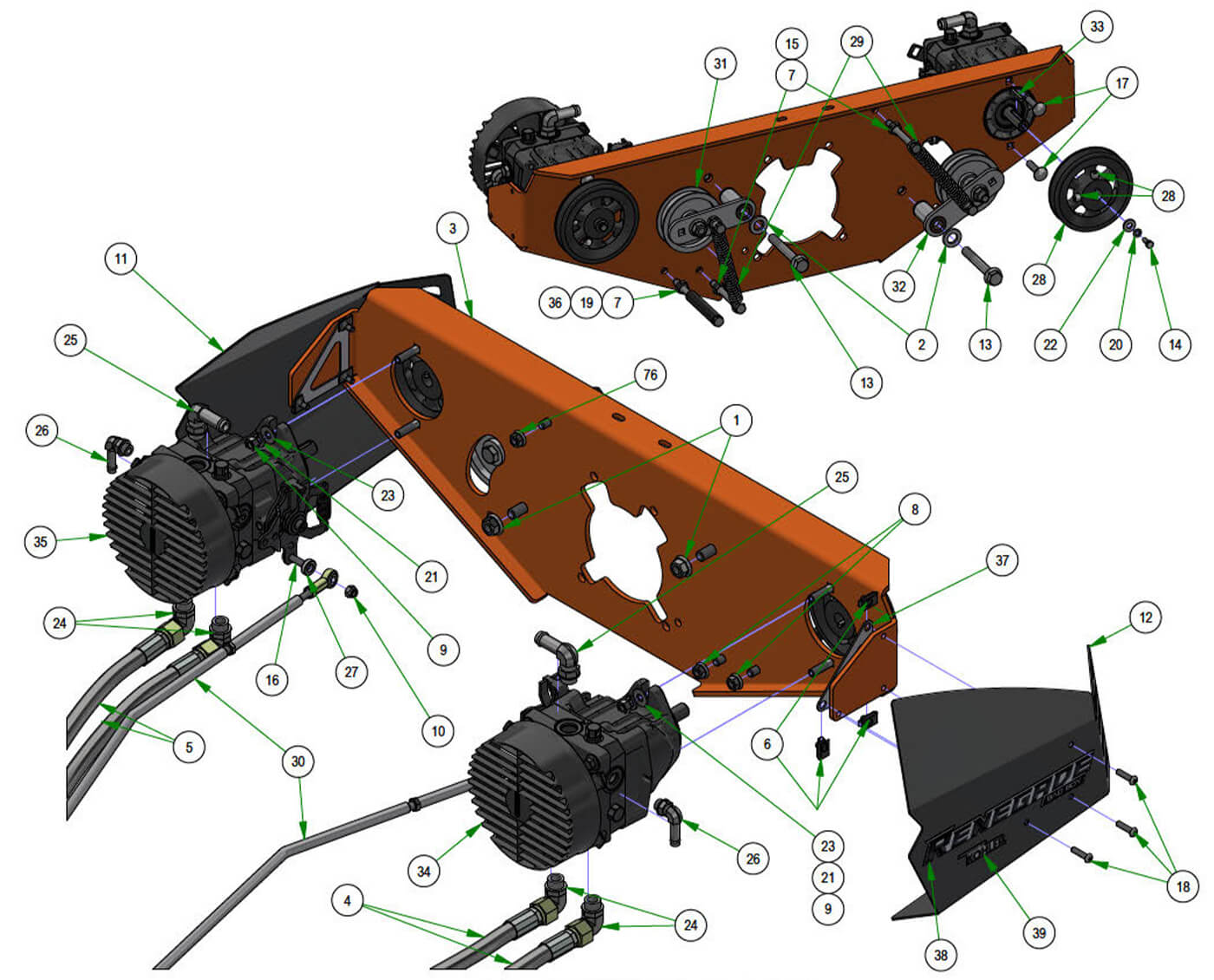 Pump & Idler Assembly