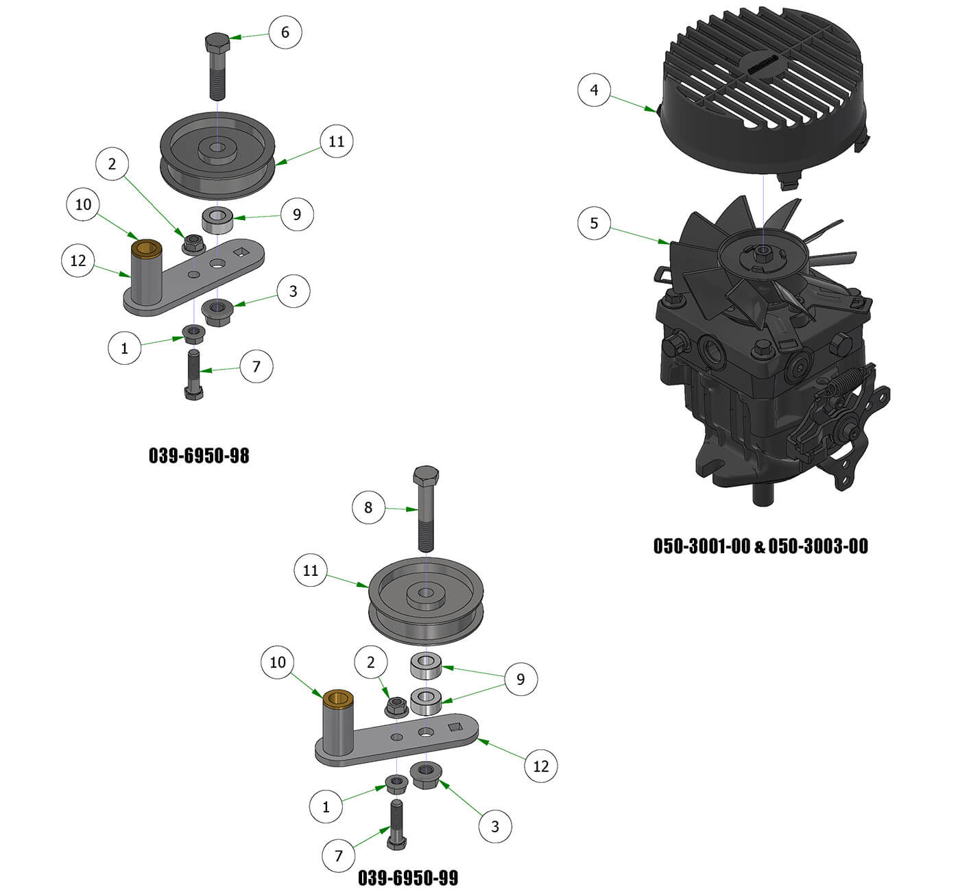 Pump & Idler Subassemblies
